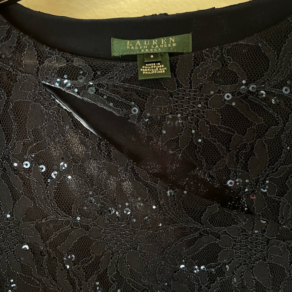 Lauren Ralph Lauren Midnight Blue Lace Dress - Picture 2 of 5